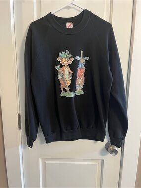 Vintage Jerzees Black Crewneck